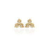 TRÉVO CHAMPAGNE DIAMOND STUDS