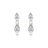 HALO DUO DROP DIAMOND EARRINGS