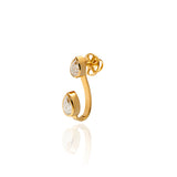 HALO DUO DROP DIAMOND EARRINGS