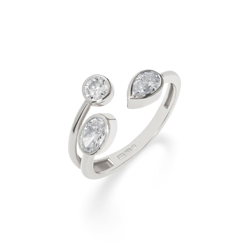 3 STONE SENA DIAMOND RING