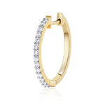 E’LHAA Aria diamond hoops in yellow gold, lab-grown diamonds