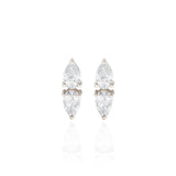 DAHLIA DIAMOND EARRINGS WHITE GOLD