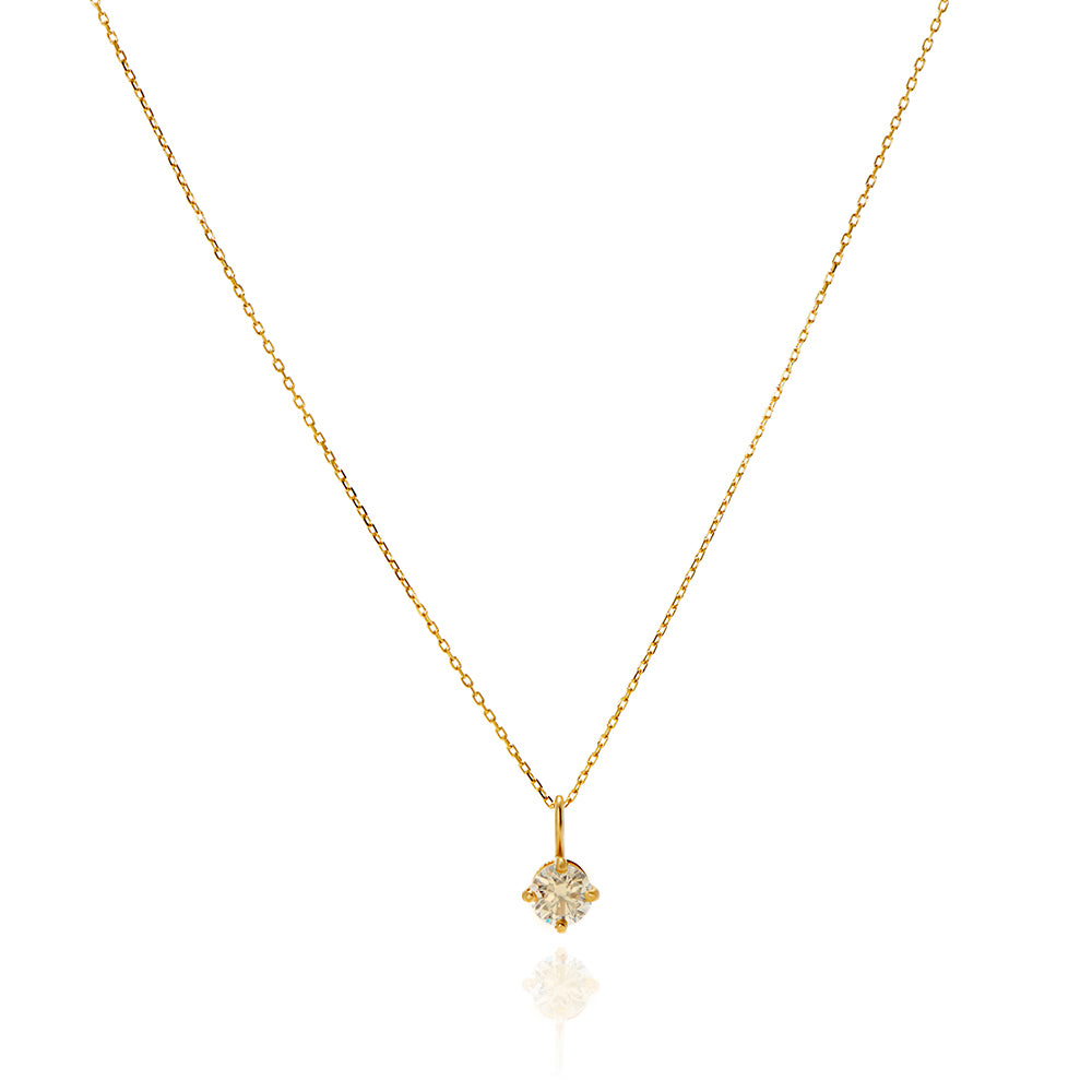 SOLO CHAMPAGNE DIAMOND NECKLACE