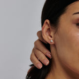 SOLO DIAMOND STUDS WHITE GOLD