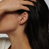 SOLO DIAMOND STUDS WHITE GOLD